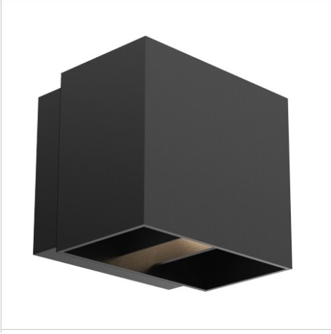 LED-Wandleuchte schwarz 2x5W 2x450lm 3000K IP65