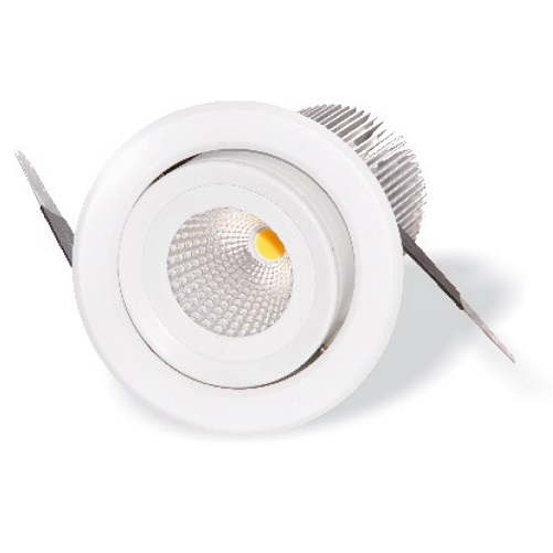 Deckeneinbaustrahler SPA-028R LED, 15W inkl. Netzteil dimmbar