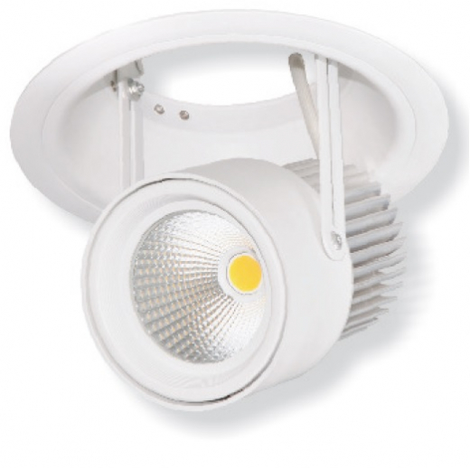 Deckeneinbaustrahler SPA-038SR LED, 20W inkl. Netzteil dimmbar