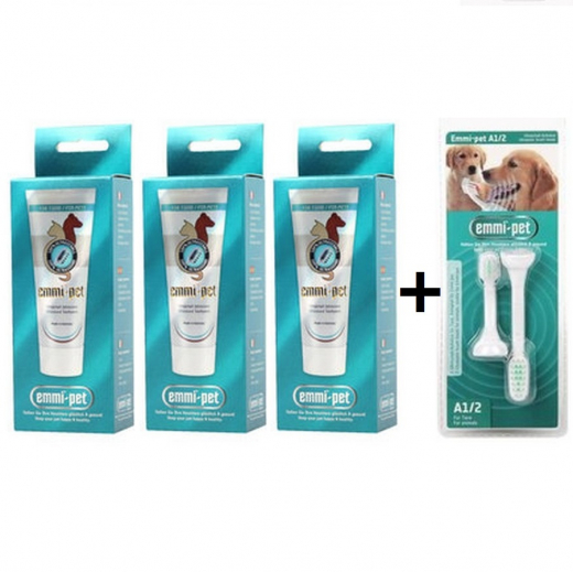 Emmi-pet ZA Ultraschall Zahncreme Tiere 3+2 - A1 kleine BÃ¼rsten