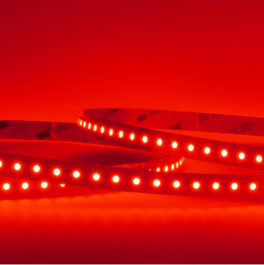 LED Strips 24V 9.6W IP67 SILIKON 240lm/m, rot