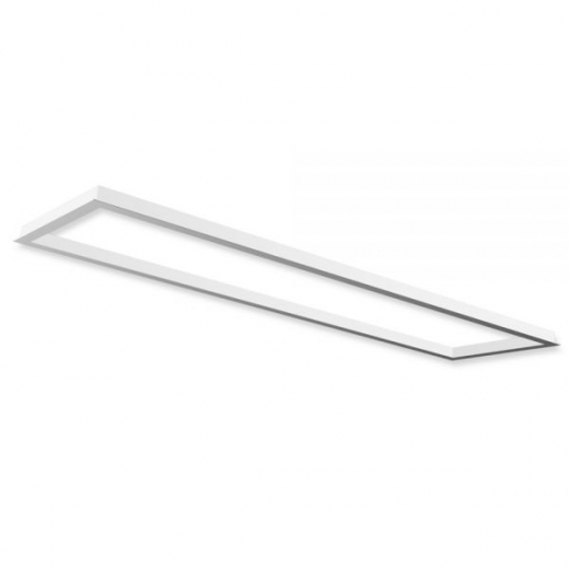 Einbaurahmen weiss RAL 9016 fÃ¼r LED-Panel 30x120cm