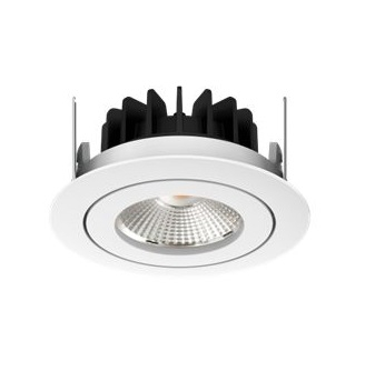 LED-Einbauspot+Ring 8W 36Â° 765lm CRI90 IP54 ws Ph.-dim