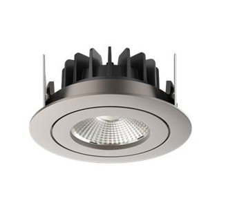 LED-Einbauspot+Ring 8W 36Â° 765lm CRI90 IP54 alu Ph.-dim