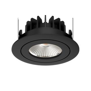 LED-Einbauspot+Ring 8W 36Â° 765lm CRI90 IP54 sz DALI